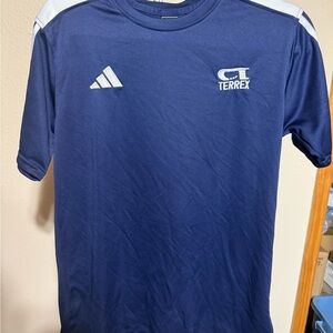 Adidas Terrex Men's Navy and White Tee